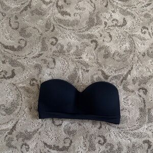 Black Strapless Bandeau Bra